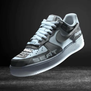 Seat Air Low-Top Sneakers, CAR All Over Print Air Low-Top Sneakers - Grey CAR3103202065