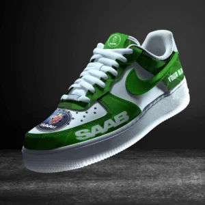 Saab Air Low-Top Sneakers, CAR All Over Print Air Low-Top Sneakers - Green CAR3103202069