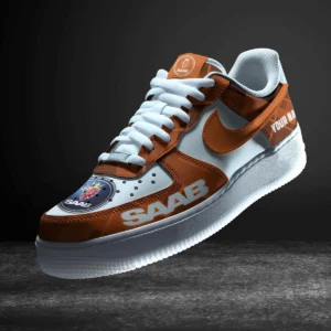 Saab Air Low-Top Sneakers, CAR All Over Print Air Low-Top Sneakers - Orange CAR3103202069