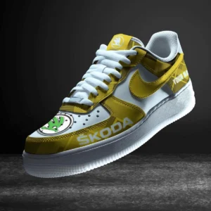 Skoda Air Low-Top Sneakers, CAR All Over Print Air Low-Top Sneakers - Yellow CAR3103202072