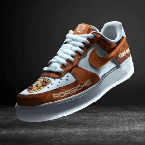 Porsche Air Low-Top Sneakers, CAR All Over Print Air Low-Top Sneakers - Orange CAR3103202073