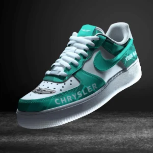 Chrysler Air Low-Top Sneakers, CAR All Over Print Air Low-Top Sneakers - Cyan CAR3103202080