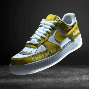 Chrysler Air Low-Top Sneakers, CAR All Over Print Air Low-Top Sneakers - Yellow CAR3103202080