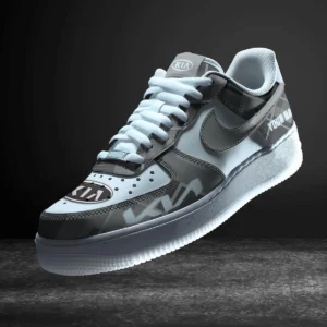 Kia Air Low-Top Sneakers, CAR All Over Print Air Low-Top Sneakers - Grey CAR3103202086