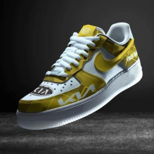Kia Air Low-Top Sneakers, CAR All Over Print Air Low-Top Sneakers - Yellow CAR3103202086