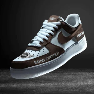 Mini cooper Air Low-Top Sneakers, CAR All Over Print Air Low-Top Sneakers - Brown CAR3103202091