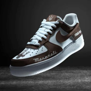 Maserati Air Low-Top Sneakers, CAR All Over Print Air Low-Top Sneakers - Brown CAR3103202094