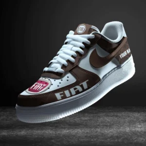 Fiat Air Low-Top Sneakers, CAR All Over Print Air Low-Top Sneakers - Brown CAR3103202097