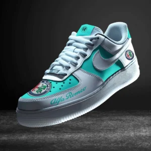 Alfa Romeo Air Low-Top Sneakers, CAR All Over Print Air Low-Top Sneakers - Cyan CAR316032228