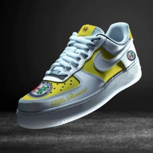 Alfa Romeo Air Low-Top Sneakers, CAR All Over Print Air Low-Top Sneakers - Yellow CAR316032228