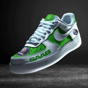 Saab Air Low-Top Sneakers, CAR All Over Print Air Low-Top Sneakers - Green CAR316032230