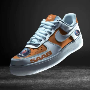 Saab Air Low-Top Sneakers, CAR All Over Print Air Low-Top Sneakers - Orange CAR316032230