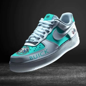 Buick Air Low-Top Sneakers, CAR All Over Print Air Low-Top Sneakers - Cyan CAR316032247