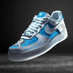 Peugeot Air Low-Top Sneakers, CAR All Over Print Air Low-Top Sneakers - Blue CAR316032253