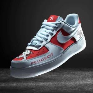 Peugeot Air Low-Top Sneakers, CAR All Over Print Air Low-Top Sneakers - Red CAR316032253