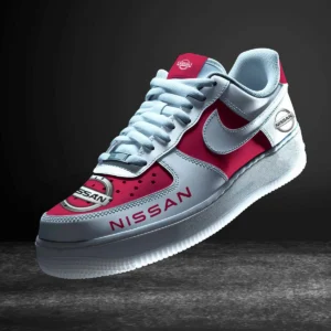 Nissan Air Low-Top Sneakers, CAR All Over Print Air Low-Top Sneakers - Red CAR316032254