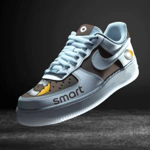 Smart Air Low-Top Sneakers, CAR All Over Print Air Low-Top Sneakers - Brown CAR316032258