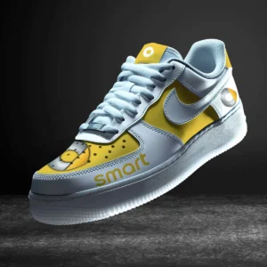 Smart Air Low-Top Sneakers, CAR All Over Print Air Low-Top Sneakers - Yellow CAR316032258