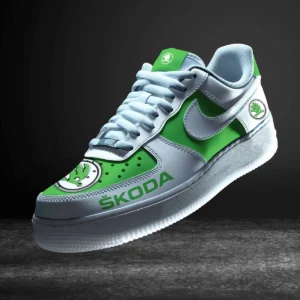 Skoda Air Low-Top Sneakers, CAR All Over Print Air Low-Top Sneakers - Green CAR316032269
