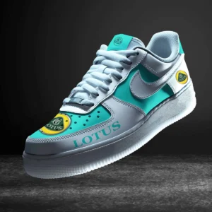 Lotus Air Low-Top Sneakers, CAR All Over Print Air Low-Top Sneakers - Cyan CAR316032270