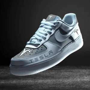 Tesla Air Low-Top Sneakers, CAR All Over Print Air Low-Top Sneakers - Gray CAR316032272