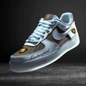 Lamborghini Air Low-Top Sneakers, CAR All Over Print Air Low-Top Sneakers - Brown CAR316032280