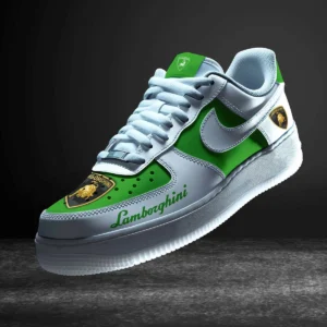 Lamborghini Air Low-Top Sneakers, CAR All Over Print Air Low-Top Sneakers - Green CAR316032280