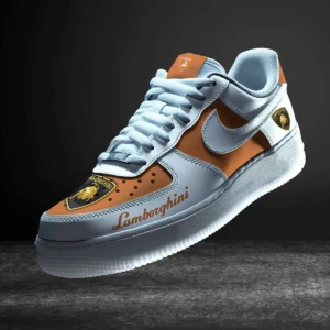 Lamborghini Air Low-Top Sneakers, CAR All Over Print Air Low-Top Sneakers - Orange CAR316032280
