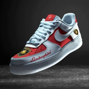 Lamborghini Air Low-Top Sneakers, CAR All Over Print Air Low-Top Sneakers - Red CAR316032280