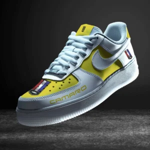 Chevrolet Camaro Air Low-Top Sneakers, CAR All Over Print Air Low-Top Sneakers - Yellow CAR316032282