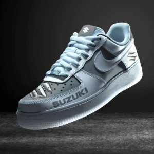 Suzuki Air Low-Top Sneakers, CAR All Over Print Air Low-Top Sneakers - Gray CAR316032283