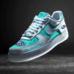 Subaru Air Low-Top Sneakers, CAR All Over Print Air Low-Top Sneakers - Cyan CAR316032288