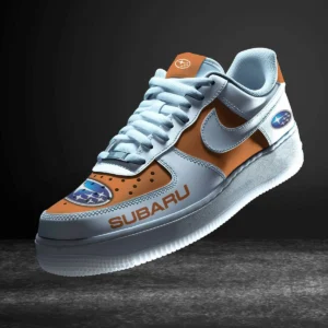 Subaru Air Low-Top Sneakers, CAR All Over Print Air Low-Top Sneakers - Orange CAR316032288