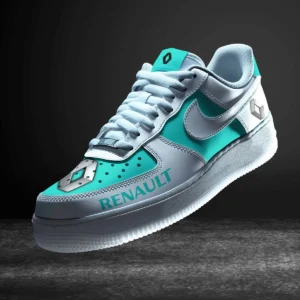 Renault Air Low-Top Sneakers, CAR All Over Print Air Low-Top Sneakers - Cyan CAR316032291