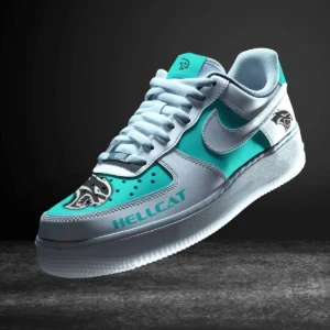 Hellcat Air Low-Top Sneakers, CAR All Over Print Air Low-Top Sneakers - Cyan CAR316032294