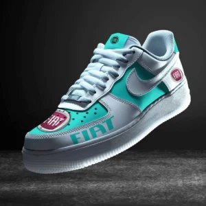 Fiat Air Low-Top Sneakers, CAR All Over Print Air Low-Top Sneakers - Cyan CAR316032295