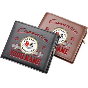 Corvette C1 Horizontal Leather Wallet, Gift For Corvette C1 Lovers, Gift For Him, Husband, Boyfriend CAR37030425022