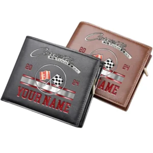 Corvette C2 Horizontal Leather Wallet, Gift For Corvette C2 Lovers, Gift For Him, Husband, Boyfriend CAR37030425026