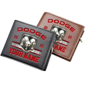 Dodge Horizontal Leather Wallet, Gift For Dodge Lovers, Gift For Him, Husband, Boyfriend CAR37030425038