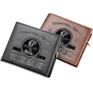 Ford Shelby Horizontal Leather Wallet, Gift For Ford Shelby Lovers, Gift For Him, Husband, Boyfriend CAR37030425053