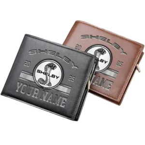 Ford Shelby Horizontal Leather Wallet, Gift For Ford Shelby Lovers, Gift For Him, Husband, Boyfriend CAR37030425054