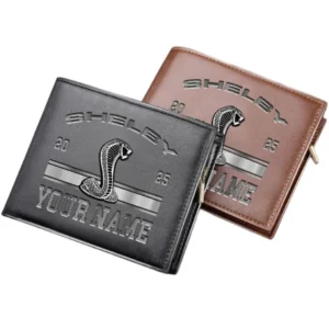 Ford Shelby Horizontal Leather Wallet, Gift For Ford Shelby Lovers, Gift For Him, Husband, Boyfriend CAR37030425055