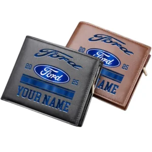 Ford Horizontal Leather Wallet, Gift For Ford Lovers, Gift For Him, Husband, Boyfriend CAR37030425057