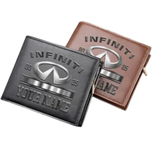Infiniti Horizontal Leather Wallet, Gift For Infiniti Lovers, Gift For Him, Husband, Boyfriend CAR37030425070