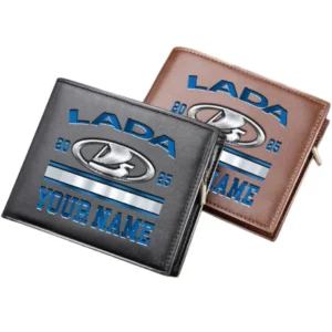 Lada Horizontal Leather Wallet, Gift For Lada Lovers, Gift For Him, Husband, Boyfriend CAR37030425076
