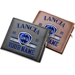 Lancia Horizontal Leather Wallet, Gift For Lancia Lovers, Gift For Him, Husband, Boyfriend CAR37030425079