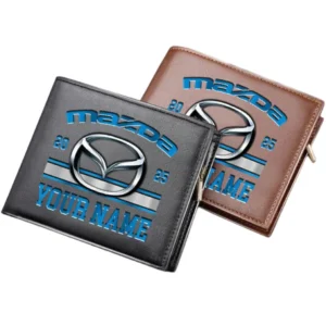 Mazda Horizontal Leather Wallet, Gift For Mazda Lovers, Gift For Him, Husband, Boyfriend CAR37030425086