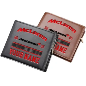 McLaren Horizontal Leather Wallet, Gift For McLaren Lovers, Gift For Him, Husband, Boyfriend CAR37030425087