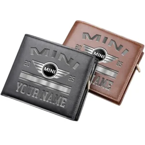Mini Horizontal Leather Wallet, Gift For Mini Lovers, Gift For Him, Husband, Boyfriend CAR37030425096
