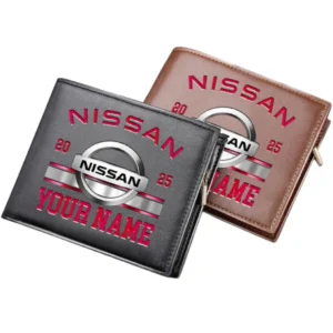 Nissan Horizontal Leather Wallet, Gift For Nissan Lovers, Gift For Him, Husband, Boyfriend CAR37030425100